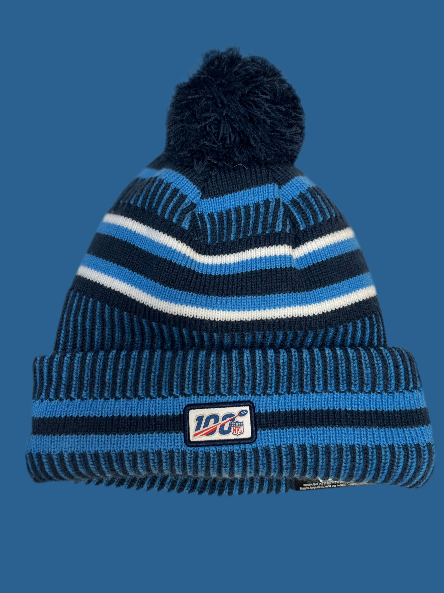 Los Angeles Chargers Pom Beanie - NFL 100th Anniversary by New Era